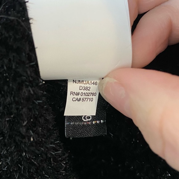 Kate Spade Metallic Black Texture Sweater - Picture 9 of 9